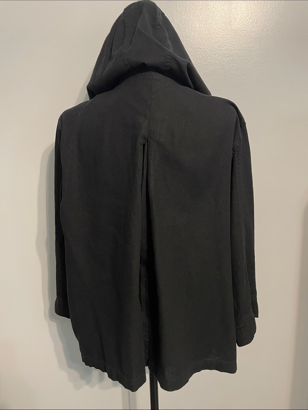 Coldwater Creek Black Hooded Zip-Front Women's Jacket - Picture 7 of 9